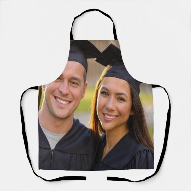 Add Graduation Photo Customize Apron (Front)