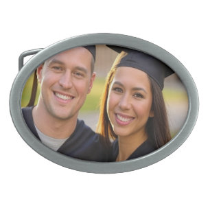 Add Graduation Photo Customize Belt Buckle
