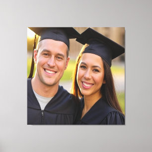 Add Graduation Photo Customize Canvas Print