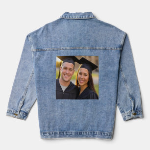 Add Graduation Photo Customize Denim Jacket