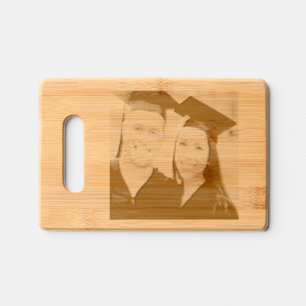 Add Graduation Photo Customize Engraved Cutting Board