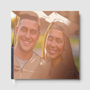 Add Graduation Photo Customize Foil Guest Book