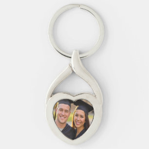Add Graduation Photo Customize Keychain