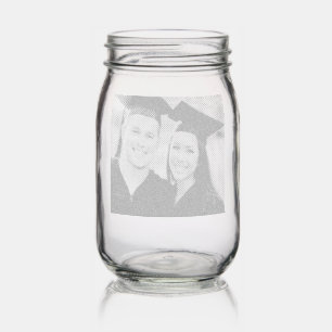 Add Graduation Photo Customize Mason Jar