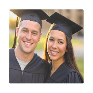 Add Graduation Photo Customize Metal Print