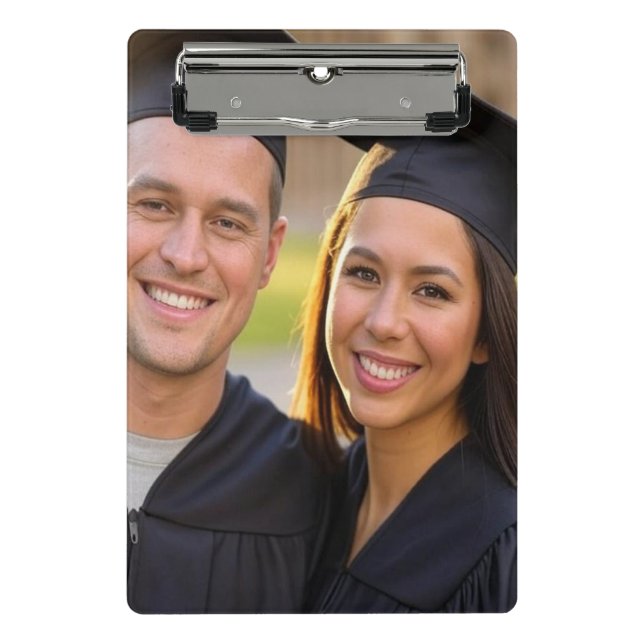 Add Graduation Photo Customize Mini Clipboard (Front)