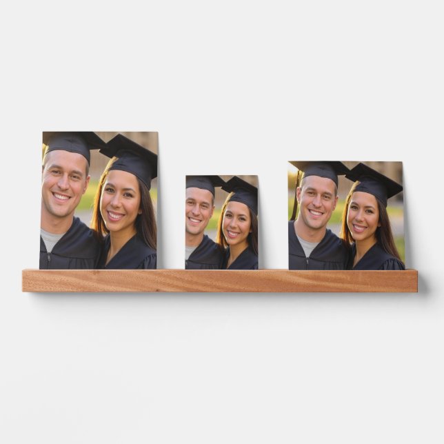 Add Graduation Photo Customize Picture Ledge (Front)
