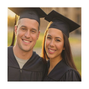 Add Graduation Photo Customize Wood Wall Art