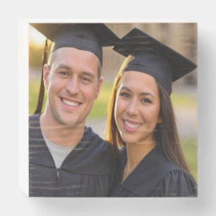 Add Graduation Photo Customize Wooden Box Sign