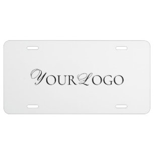 Add Horizontal Business Company Logo Professional License Plate