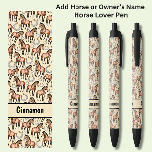 Add Horse or Owner's Name, Horse & Horseshoes Pen