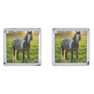 Add Horse Photo Customize Cufflinks