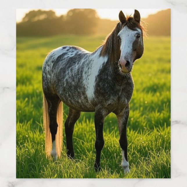 Add Horse Photo Customize Envelope Liner (Design)