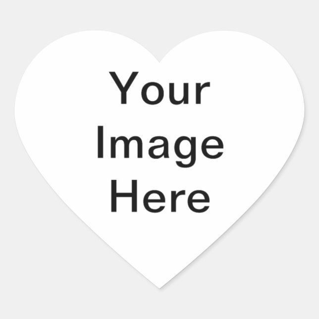 Add image and/or text to products heart sticker (Front)