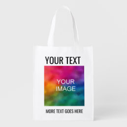 Add Image Logo Text Modern Elegant Best Minimalist Grocery Bag