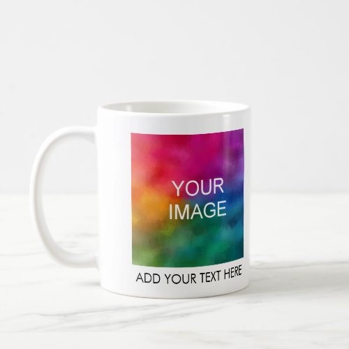 Add Image Photo Business Logo Text Name Template Coffee Mug