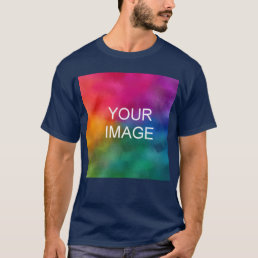 Add Image Photo Template Men&#39;s Double Sided Basic T-Shirt