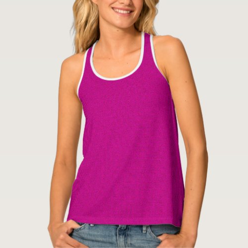 Add Image Text Womens Bordeaux Pink Customer Tank Top