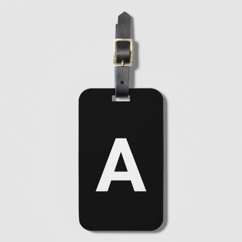 Add initial Monogram Personalized Simple Modern Luggage Tag