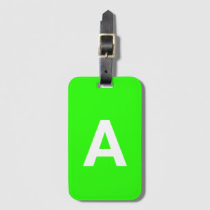 Add initial Monogram Personalized Simple Modern Luggage Tag