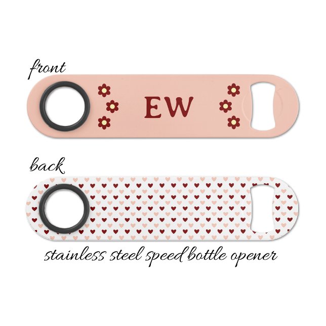 Add initials peach and burgundy bar key (Creator Uploaded)