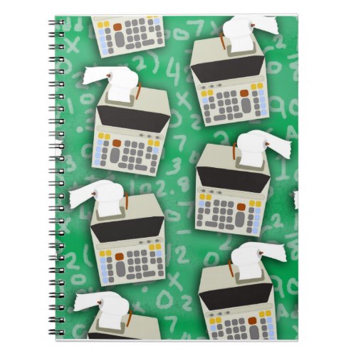 Add It Up Adding Machine Pattern Notebook