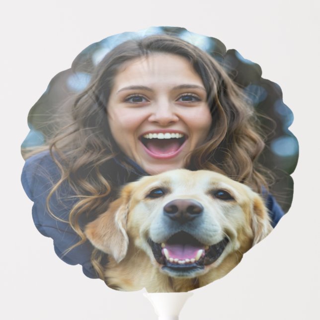 Add Labrador Retriever Photo Personalize Balloon (Front)