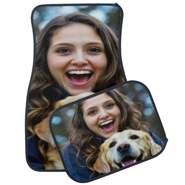 Add Labrador Retriever Photo Personalize Car Floor Mat (Set)