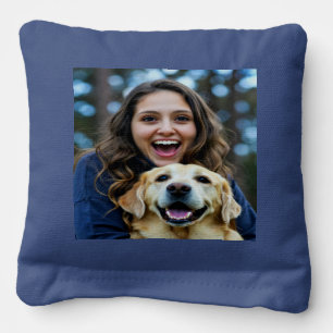 Add Labrador Retriever Photo Personalize Cornhole Bags