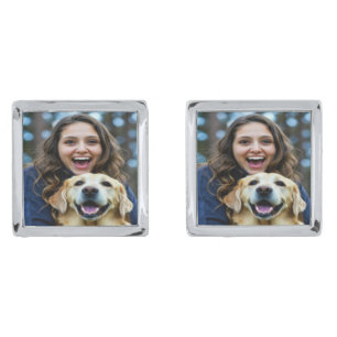 Add Labrador Retriever Photo Personalize Cufflinks