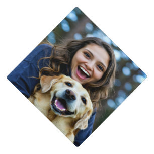 Add Labrador Retriever Photo Personalize Graduation Cap Topper
