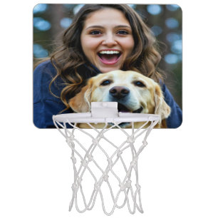 Add Labrador Retriever Photo Personalize Mini Basketball Hoop
