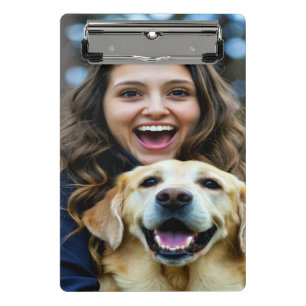 Add Labrador Retriever Photo Personalize Mini Clipboard