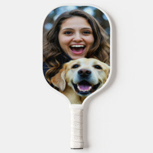 Add Labrador Retriever Photo Personalize Pickleball Paddle