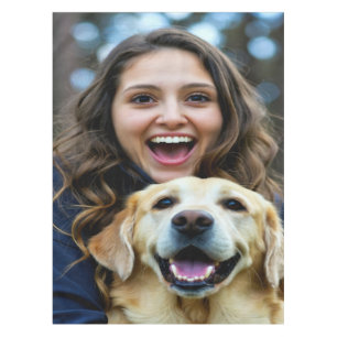 Add Labrador Retriever Photo Personalize Tablecloth