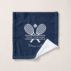 Add Lawn Tennis Country Club Name Team Logo Custom Wash Cloth