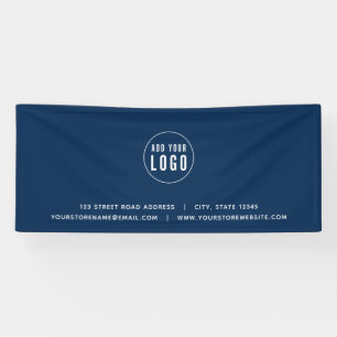 Add Logo Address Website Custom Color Business Banner