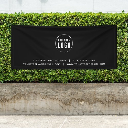 Add Logo Address Website Custom Color Business Banner