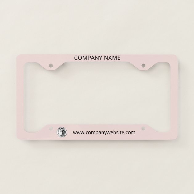 12-Pack Custom Business License Plate Frames - Mixed Colors, Name & Number