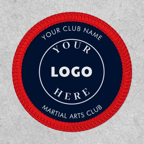 Add Logo and Group Name Navy Blue Club Patch