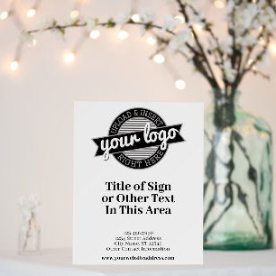Add Logo and List of Services - Sale Advertisement Foam Board