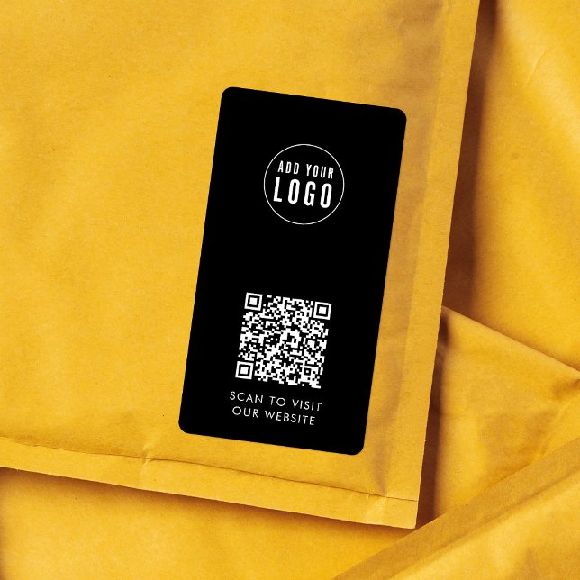 Add Logo and QR Code Custom Color Packaging Label (Creator Uploaded)