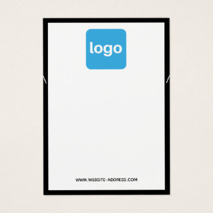 Add Logo Black White Necklace Display Holder