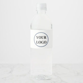 ADD LOGO Bridal Wedding Shower Elegant Signs Water Bottle Label