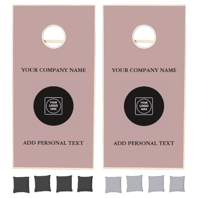 Add Logo Business Branding Custom Cornhole Set (Set)