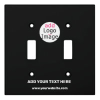 Add Logo Business Chic Customizable Black Minimal