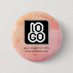 Add Logo Business Corporate Company Branded Custom Button