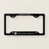 Add Logo Business Name and Website Address License Plate Frame | Zazzle