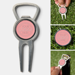 Add Logo Business Professional - Pink Background Divot Tool