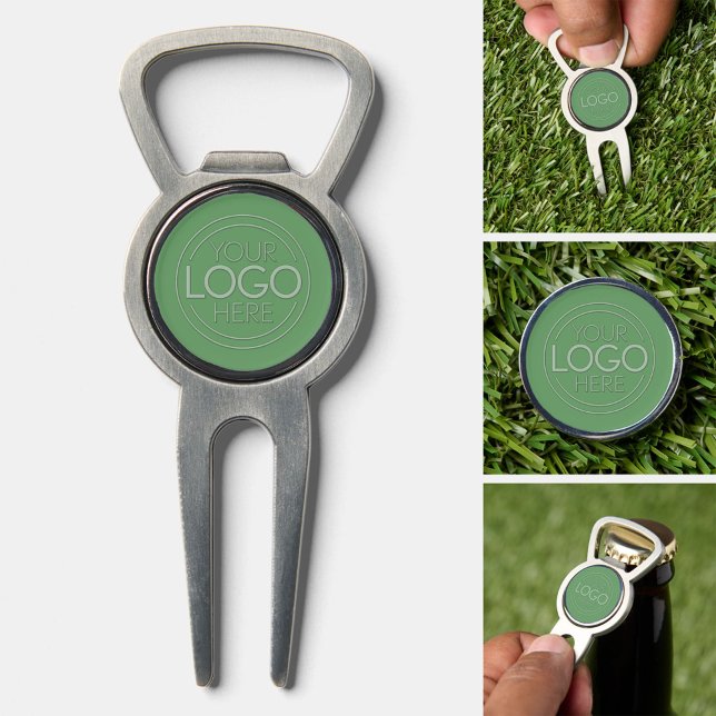 Add Logo Business Professional - Sage Green Divot Tool (Custom Golf Divot Tool)